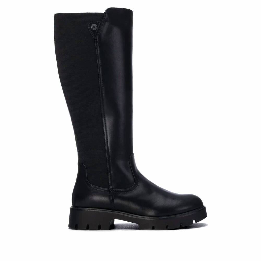 NEW REFRESH women's casual tall boots in black